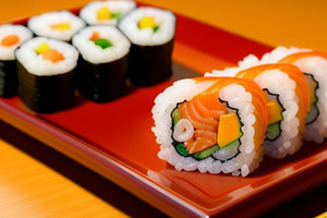 Fish sushi in restaurant image, a Food & Drink Photo by ComfortQ
