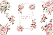 Pink Floral Pampas Grass Clipart, an Illustration by Sunflower Day Love (Thumbnail 7 of 7)