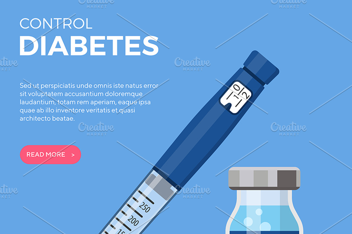 Control Your Diabetes Concepts, a Healthcare Illustration by TAlex (Photo 3 of 6)