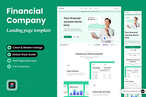 Financial Agency Landing Page