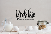 Brekkie, a Script Font by OnTheSpotStudio (Thumbnail 1 of 3)