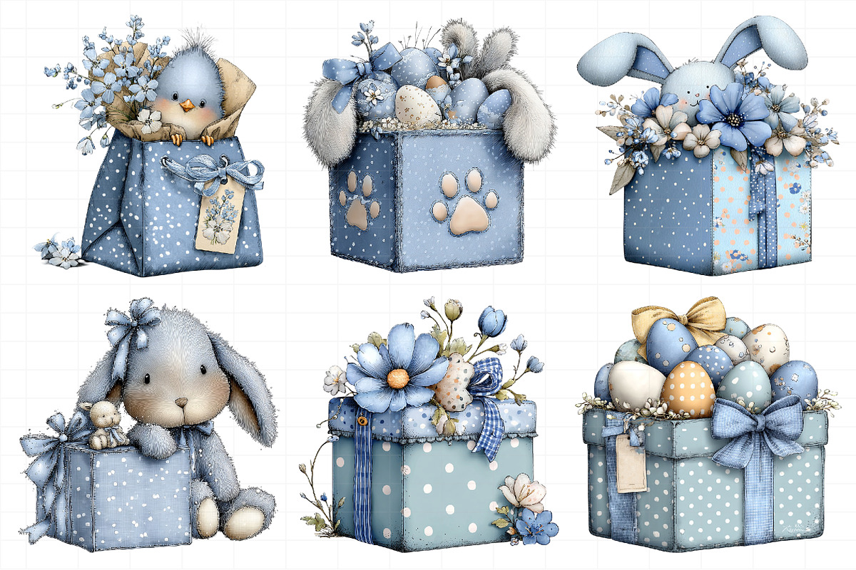 Whimsical Polka Dots Easter Gift Box, an Illustration by Daily.Designs (Photo 6 of 8)
