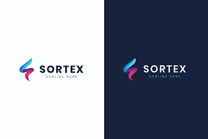 Logo Sortex template (letter S)