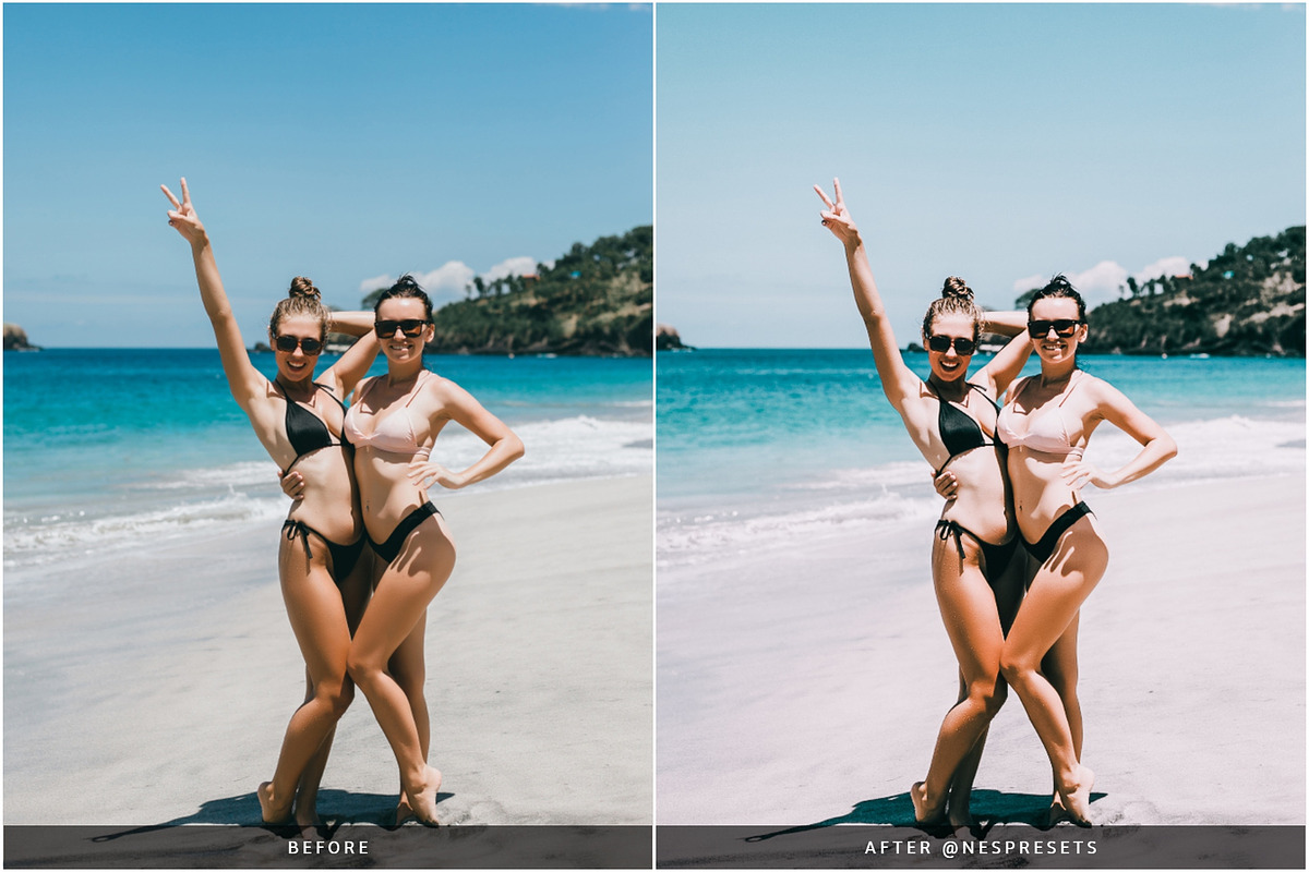 MALDIVES BLUE LIGHTROOM PRESETS, an Action Add-On by Nes Design Co (Photo 9 of 10)