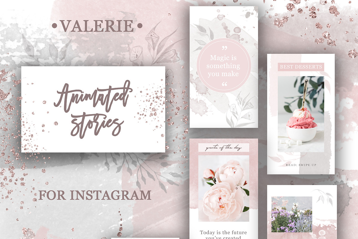 Animated Stories Valerie, a Social Media Template by Bang Bang Bureau (Photo 1 of 10)