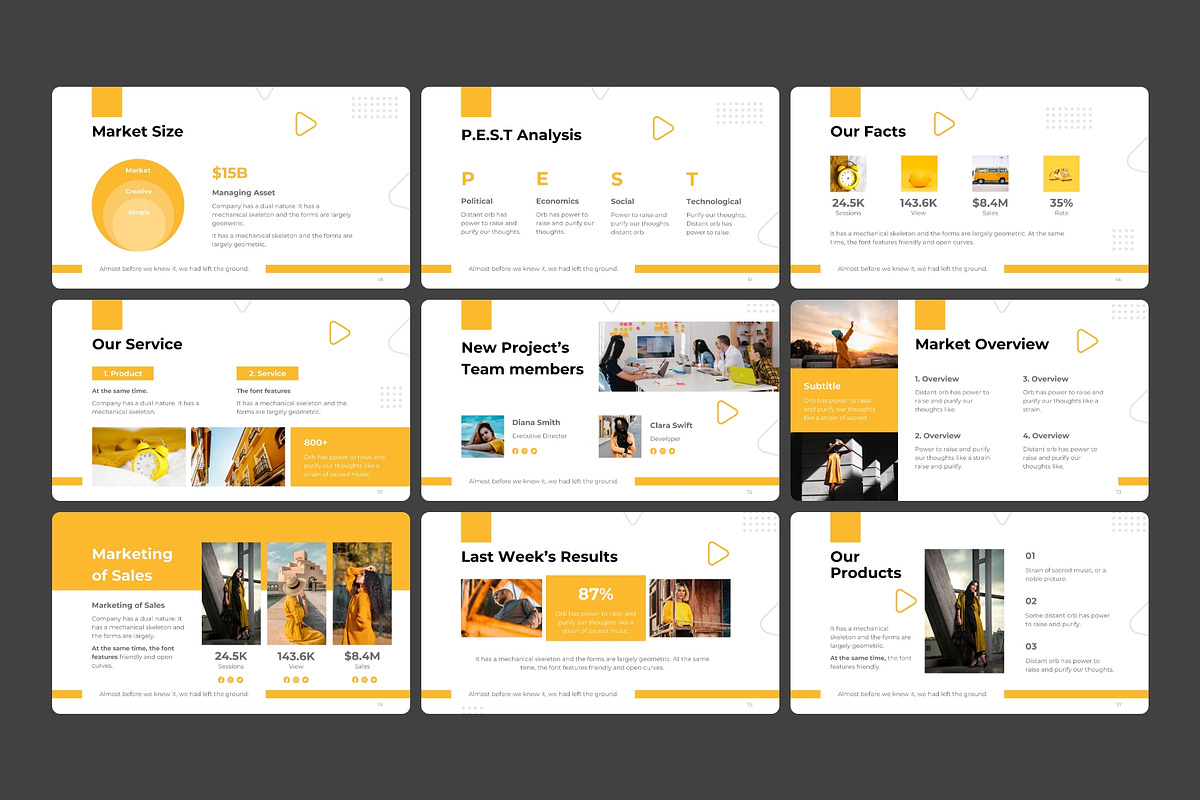 Business Plan -Presentation Template, a Presentation Template by MNML Agency (Photo 13 of 34)