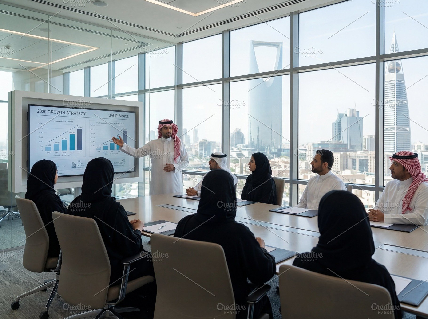 Saudi Businessman Working on Office, a Business Photo by Taiffco
