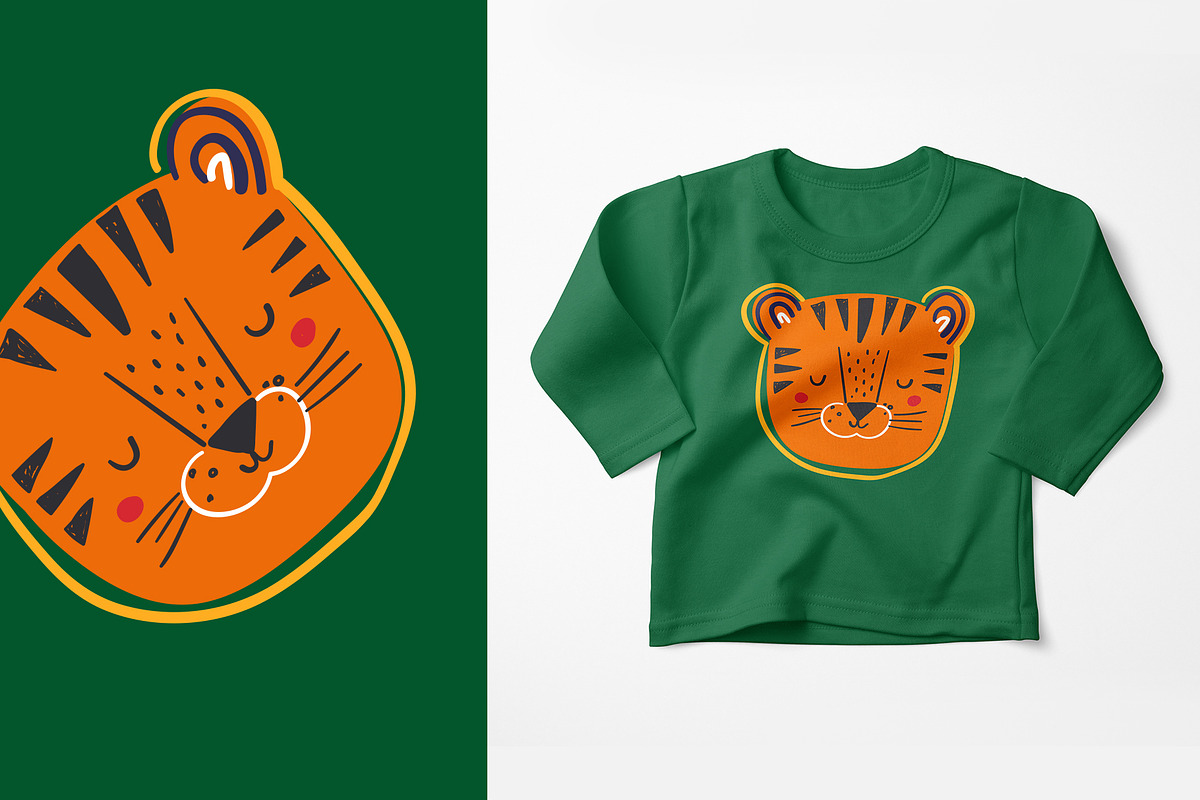 Baby hand drawn animals collection, an Animal Illustration by MoleskoStudio (Photo 4 of 24)