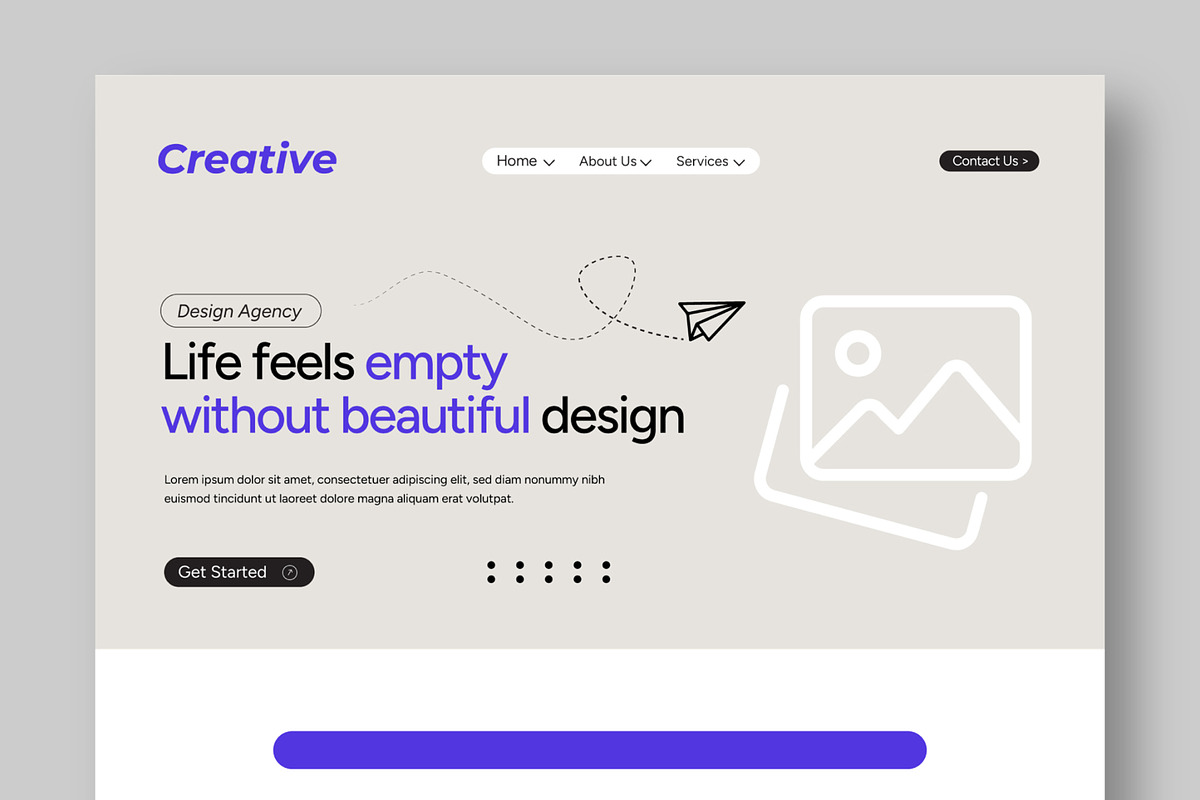 Landing Page Wireframe Template, a Landing Page Template by CreativeShaper (Photo 2 of 5)
