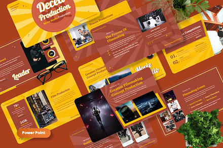 Decea - Movie Production Powerpoint, a Presentation Template by Dhabee