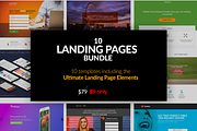 Landing Pages Bundle Pack, a Templates & Theme by Apexure Designs (Thumbnail 1 of 5)