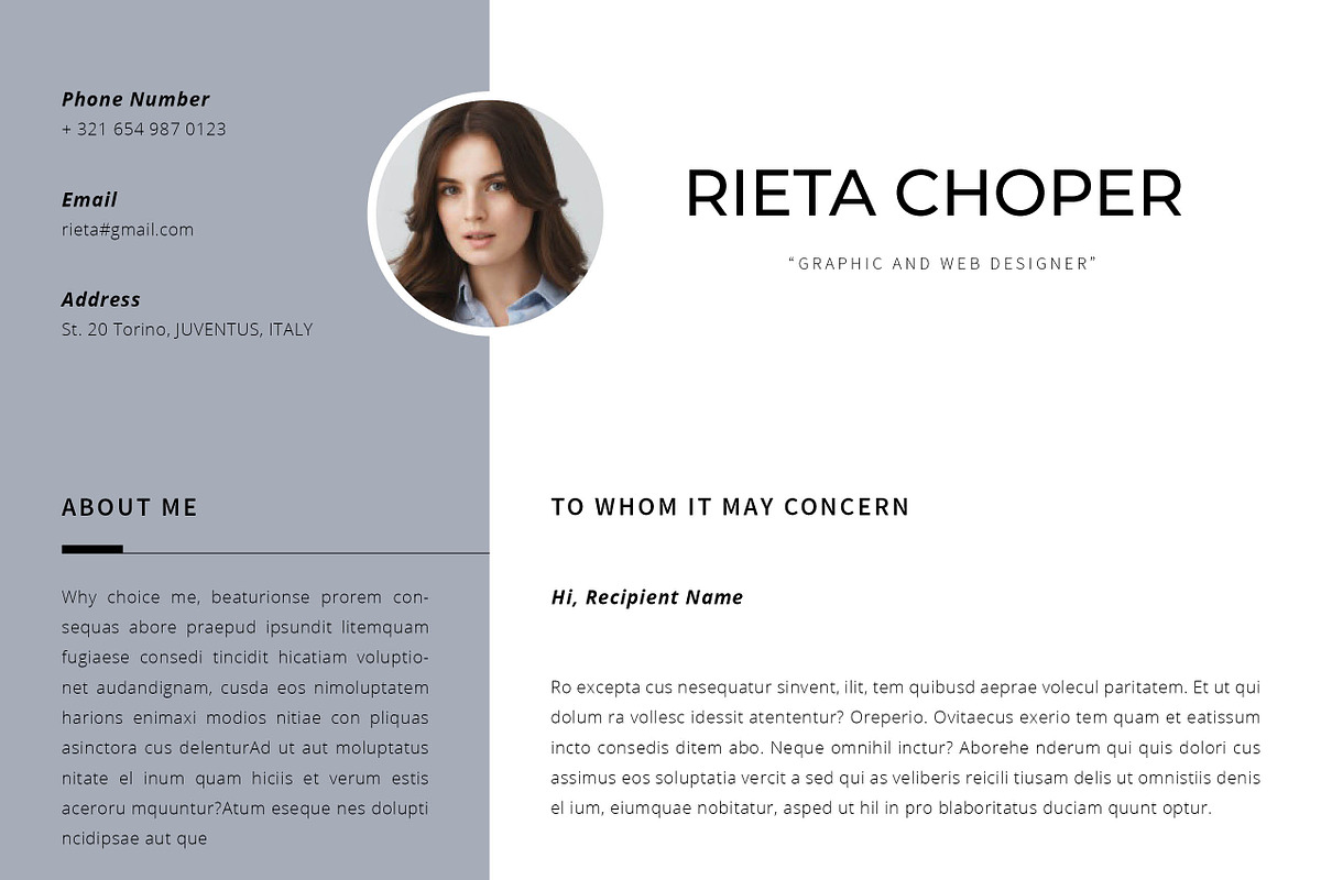 Resume Template / CV, a Resume Template by Peunayah (Photo 7 of 8)