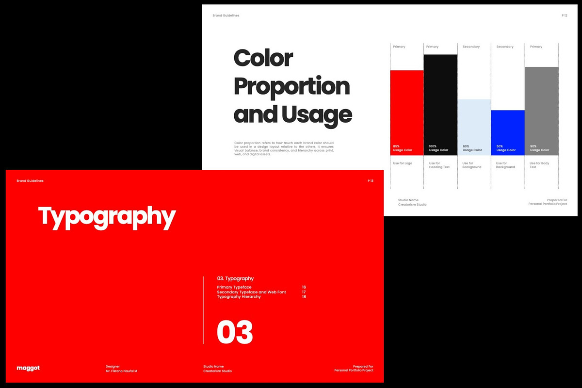 Maggot - Brand Guideline PPT, a Presentation Template by Creatorism (Photo 7 of 13)