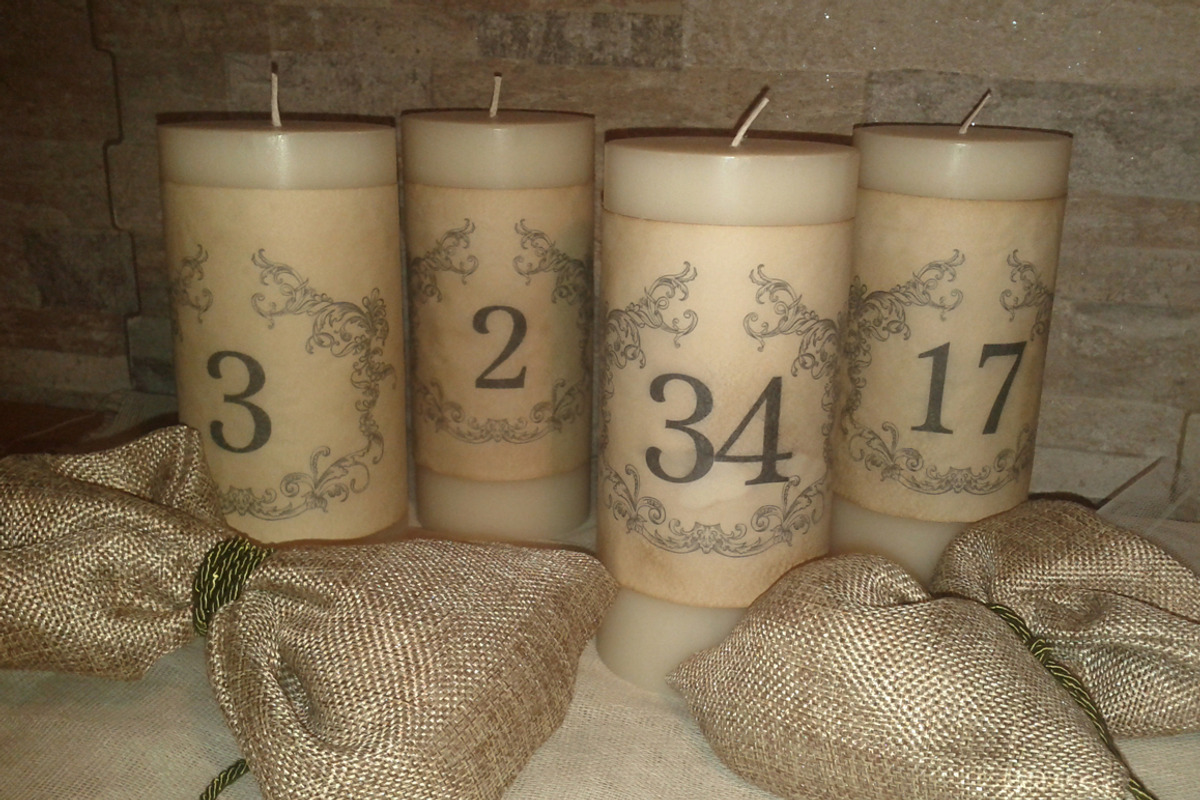 Vintage Wedding Candle Numbers, a Templates & Theme by Elegrad Design Agency (Photo 2 of 3)
