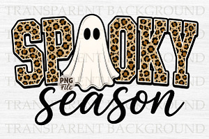 Spooky Season Ghost Fall Halloween, a Seasonal Illustration by Libby Wishes