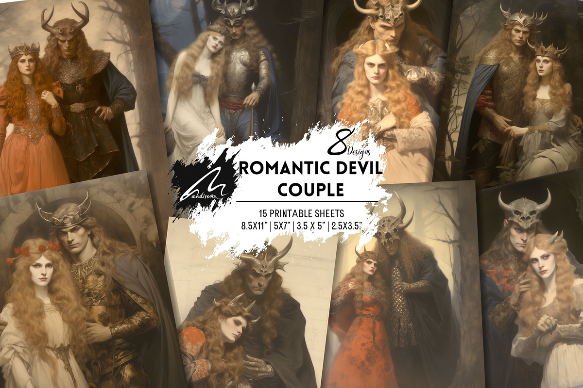 Romantic Devil Couple Painting Art, a Person Illustration by Digital Art Mahdiseño (Photo 1 of 9)