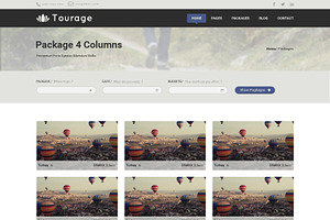 Tourage - PSD Website Template