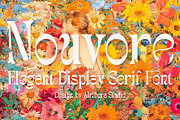 Nouvore - Elegant Display Serif Font, a Serif Font by Almeera Std (Thumbnail 1 of 6)