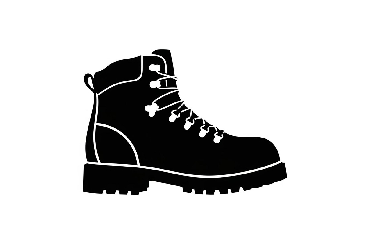Rugged Hiking Boot Silhouette, a Graphic by hafijul (Photo 2 of 9)