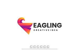 Logo Eagle Gradient Colorful Style, a Branding & Logo Template by ARIF22GANTENG