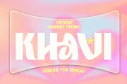 Khavi - Modern Y2K Display, a Sans Serif Font by Pandeka Studio (Thumbnail 1 of 15)