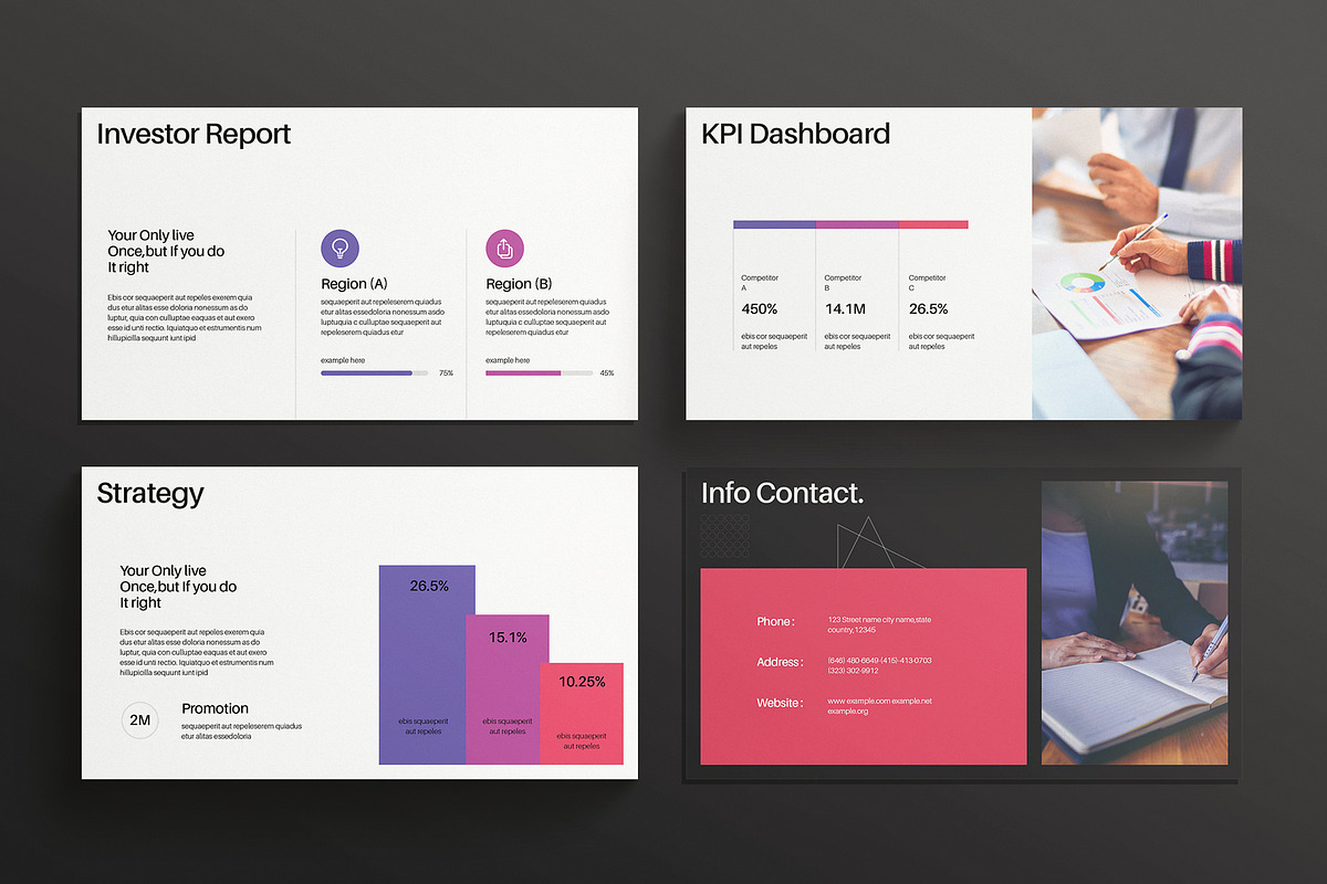 Annual Report Presentation Template, a Presentation Template by E-Type (Photo 5 of 5)