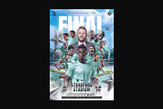 5 Football Poster Templates, a Flyer Template by Bornx Design (Thumbnail 4 of 8)