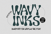 Wavy Inks, a Handwritten Font by Nathatype (Thumbnail 1 of 11)