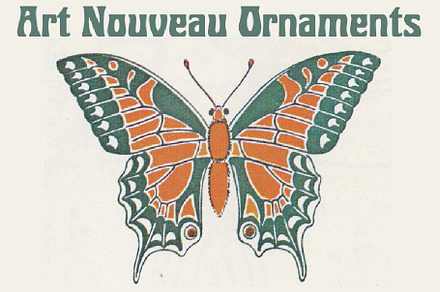 Art Nouveau Ornaments + BONUS FONT, an Object Graphic by Intellecta Design