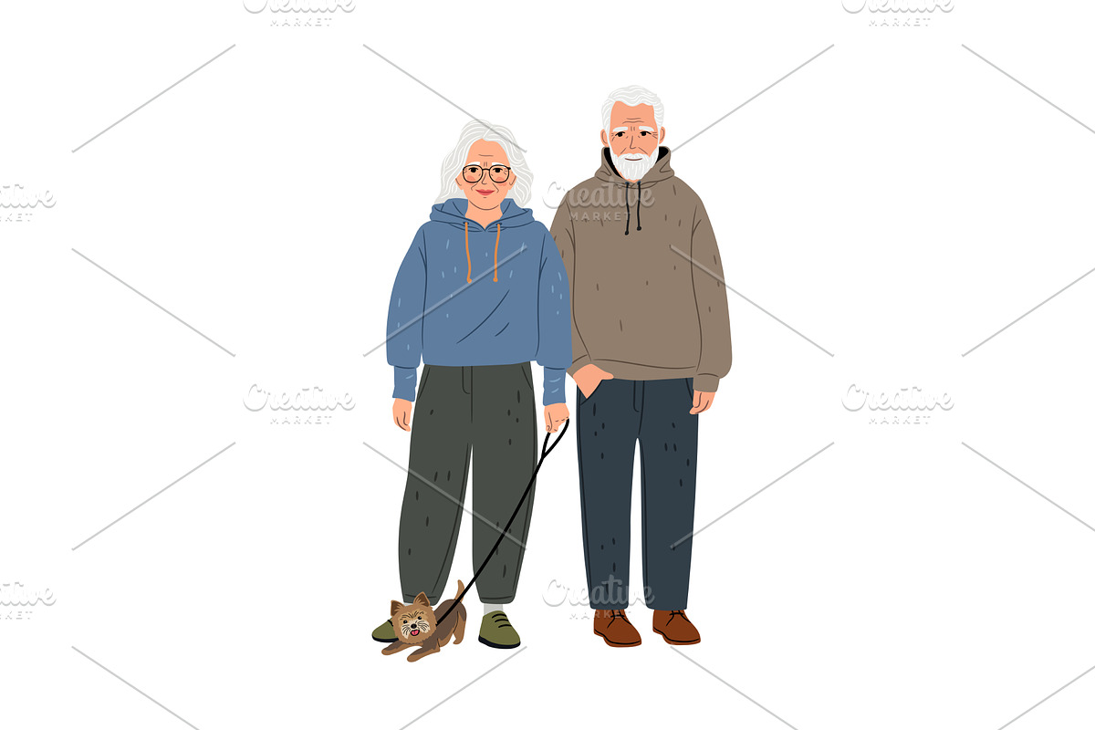 Couple of elderly sport woman and, a Person Illustration by Stock-Smart-Start