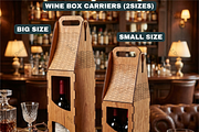 Wooden Wine Box Laser Cut Templates, a Graphic by AtacanDigital (Thumbnail 2 of 8)
