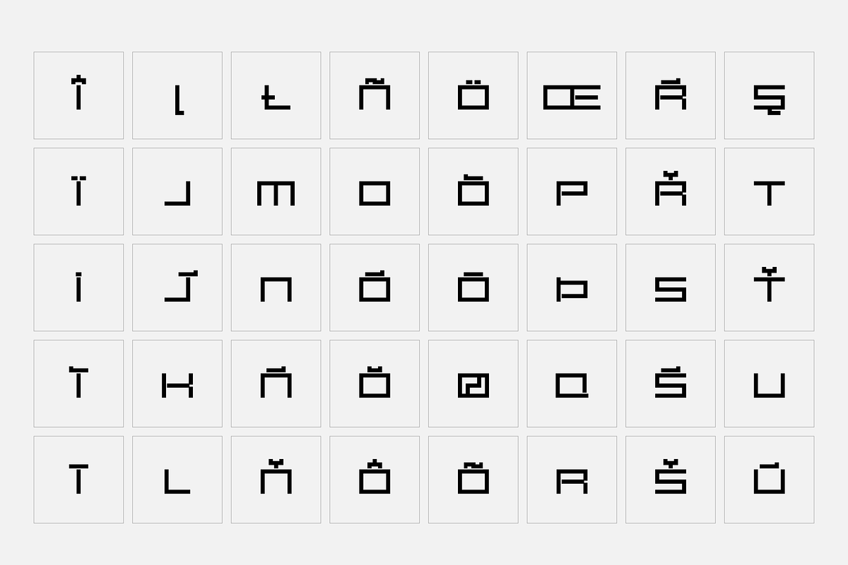Carbon - Square font, a Font by SelfBuild Type (Photo 9 of 15)