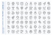 Contact Us Outline Vector Icon Set, an Outline Icon by FourLeafLover (Thumbnail 2 of 6)