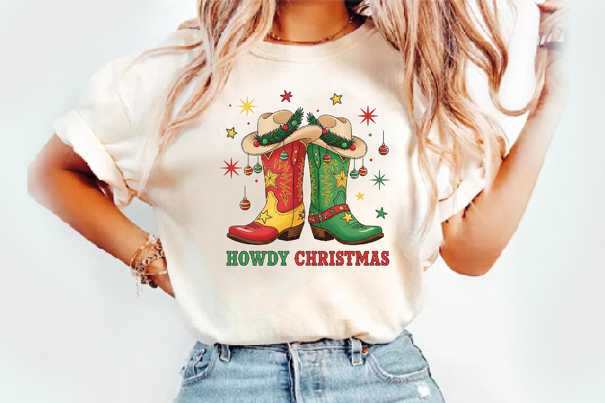 Howdy Christmas Png, an Illustration by Watercolor design (Photo 3 of 6)