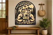 Fox Family Laser Cut SVG, an Object Graphic by DreamCafeArt (Thumbnail 2 of 3)