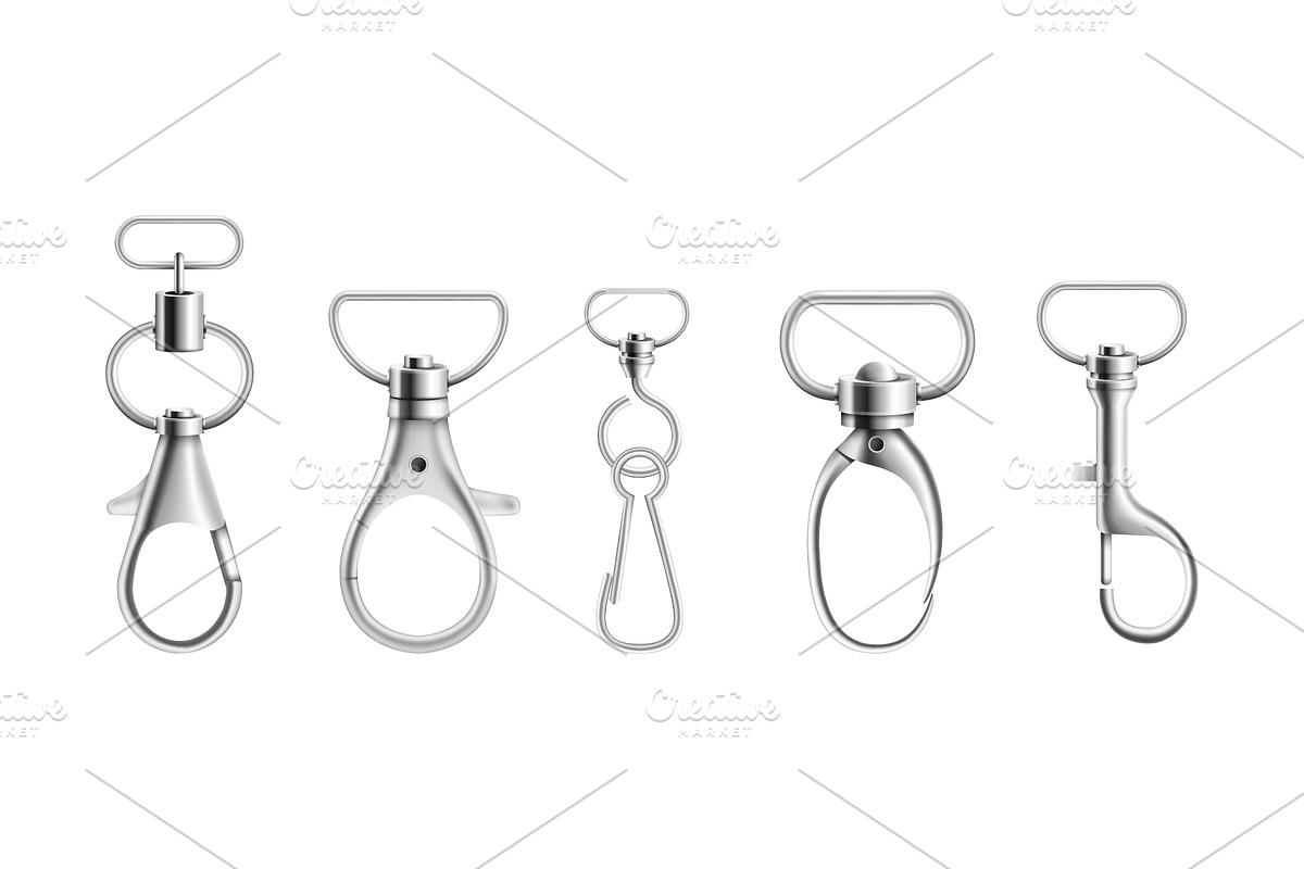 Metal swivel snap hooks, an Object Illustration by Yayasya (Photo 3 of 3)
