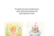 Fantasy Landscape Clipart Set, a Decorative Illustration by Pati Charm Studio (Thumbnail 4 of 8)