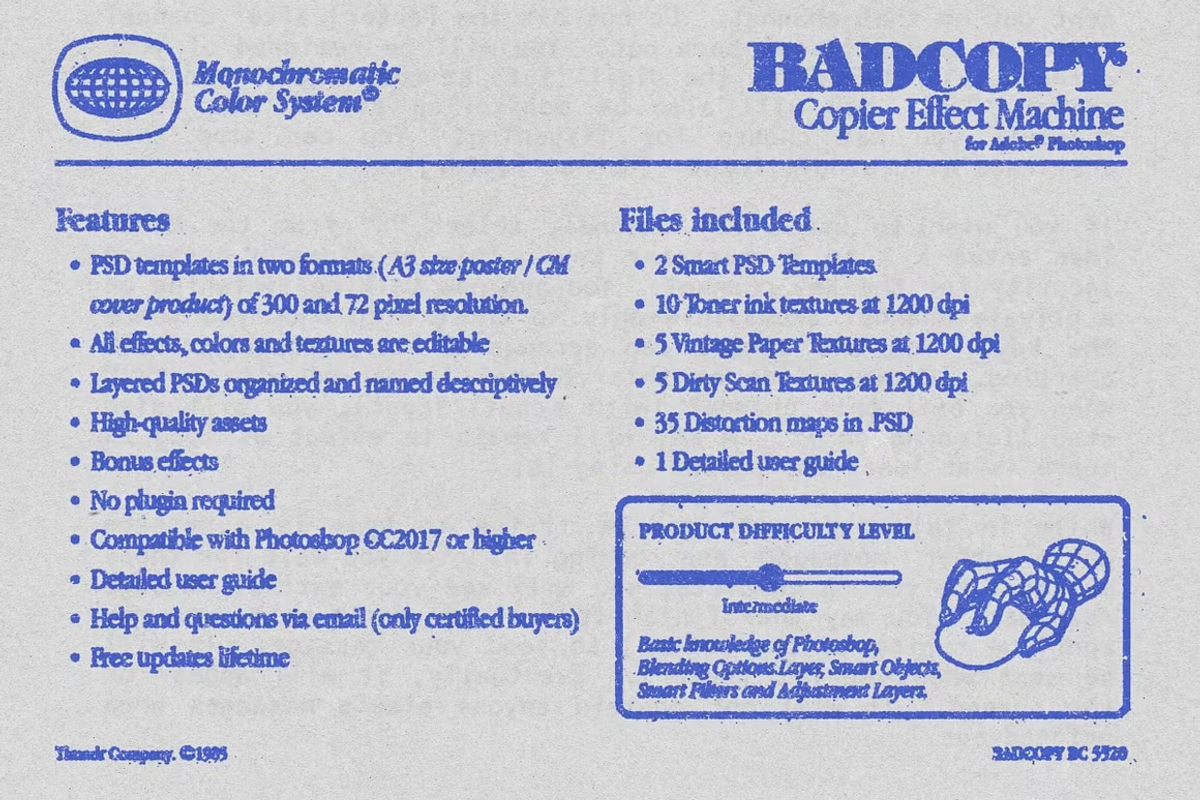 BADCOPY | Ink Bleed & Copier Effects, a Layer Style Add-On by Thundr Co. (Photo 3 of 9)