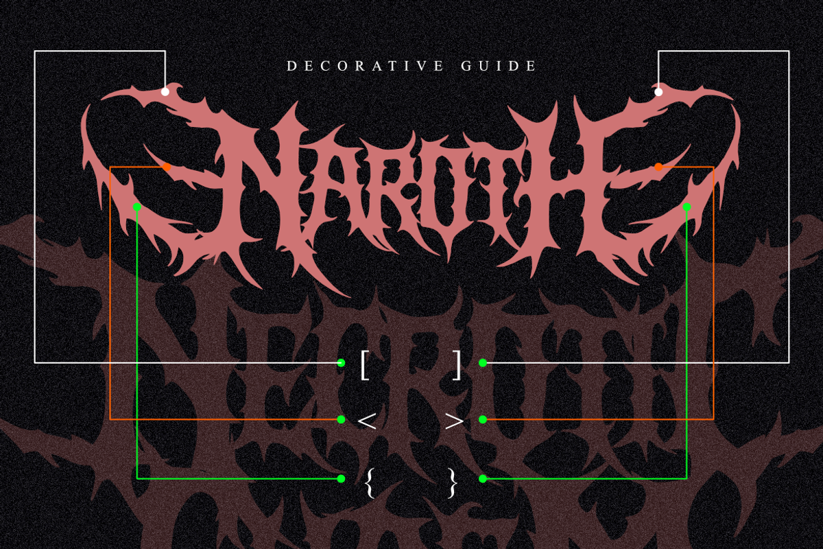 Necrotic Chasm | Brutal Death Metal, a Font by Masyafi Studio (Photo 6 of 9)