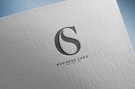 Alphabet Letters Icon Logo CS or SC