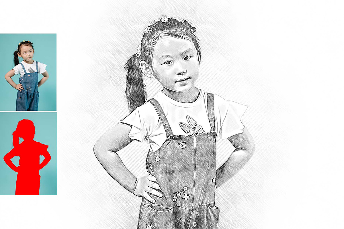 Professional Sketch Maker Photoshop, an Action Add-On by MRI STUDIO (Photo 15 of 17)