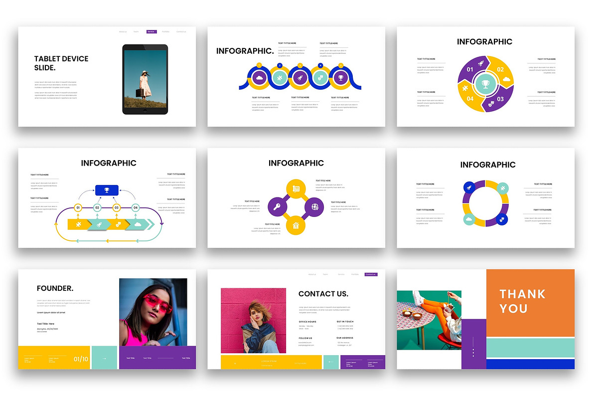 Bianca–Fashion Google Slide Template, a Presentation Template by kreatifreya (Photo 6 of 6)