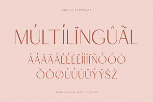 Mocha Modern Display Sans