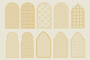 Rania - Arabic Windows Element Set, a Pattern Graphic by Invisual Studio (Thumbnail 2 of 10)