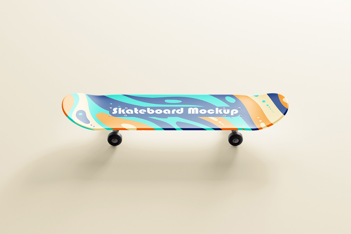 Skateboard Mockup, a Merchandise Mockup by MockupFree.Net (Photo 2 of 10)