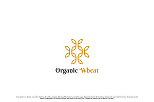 Organic Wheat Logo Design Icon, a Branding & Logo Template by Morvana Crew