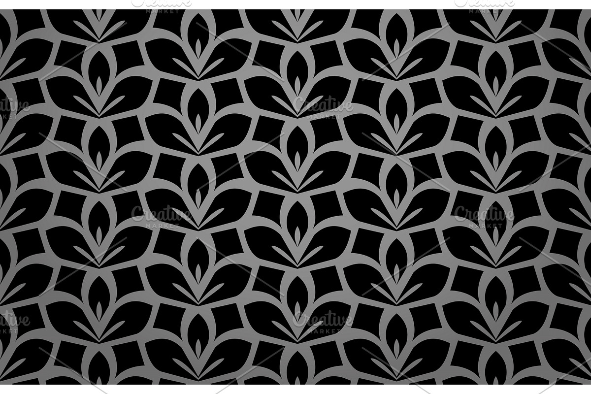 Flower geometric pattern. Seamless, a Decorative Illustration by RODINA (Photo 1 of 3)
