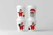 Black Santa Claus Clipart, an Object Graphic by AvaAva (Thumbnail 4 of 4)