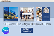 440 Canva Blue Business Corporate, a Social Media Template by Emerald Eyes Design (Thumbnail 9 of 12)