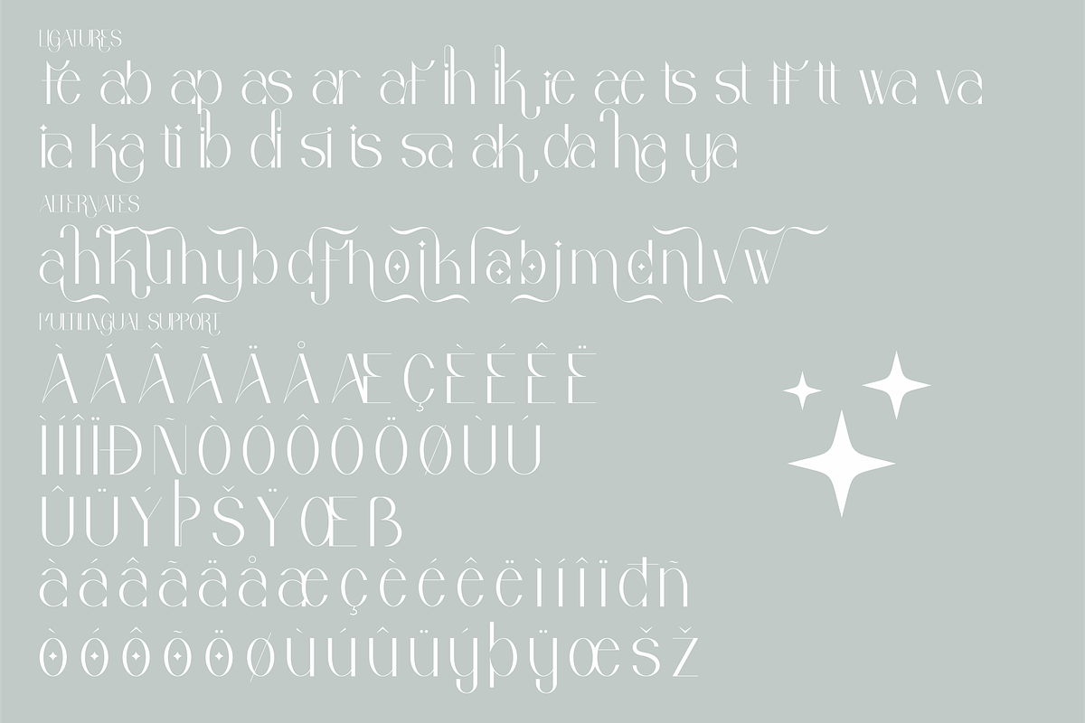 Kegisiko Stylish Sans Serif Font, a Sans Serif Font by Storytype Studio (Photo 7 of 8)